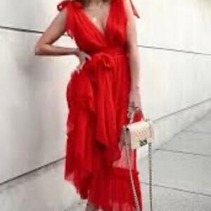 Stunning Viví RED dress perfect summer dress mint condition wedding guest